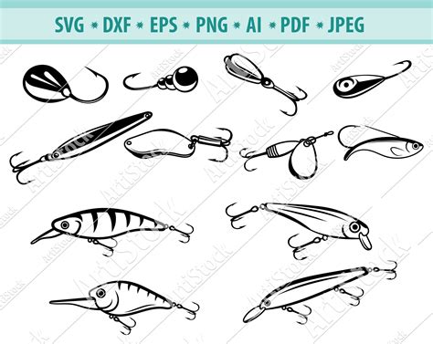 Fishing Bait Svg Fishing Svg Fishing Clipart Fishing Files Etsy Australia