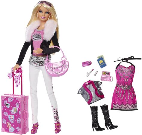 2011 Fashionistas World Tour Swappinstyle Glam Barbie Doll W1595 Brinquedos Da Barbie