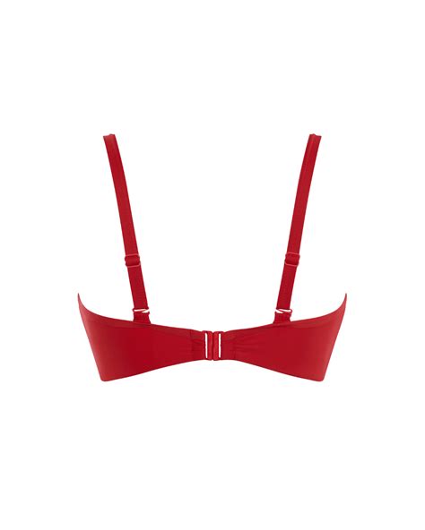 Anya Riva Twist Bandeau Bikini Fiery Red Tkd Lingerie