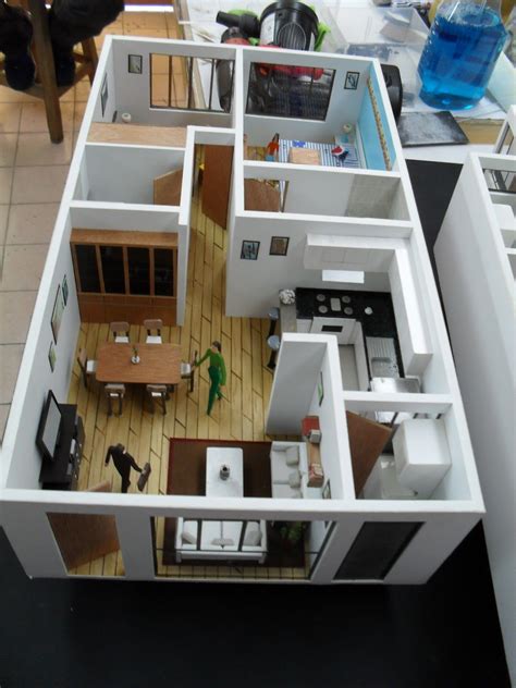 Maqueta De Departamentos Architecture Model House Simple House