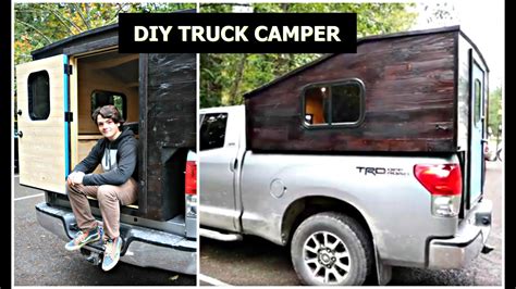 Diy Truck Bed Camper Tour A Homemade Camper Shell On A Toyota Tundra