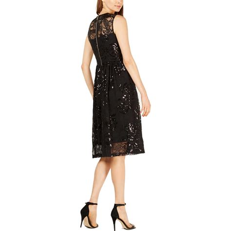 Calvin Klein Womens Black Lace Cocktail Party Midi Dress 8 Bhfo 9289 Ebay