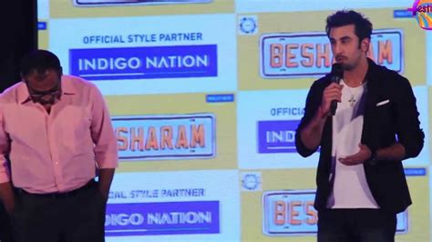 Ranbir Kapoor Unveils Besharam Fashion By Indigo Nation Youtube