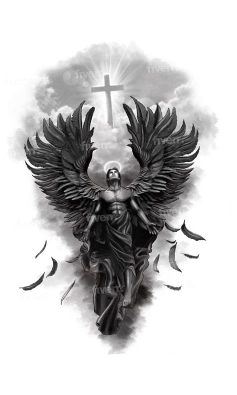 Angel Warrior Tattoo Angel Of Death Tattoo Angel Back Tattoo