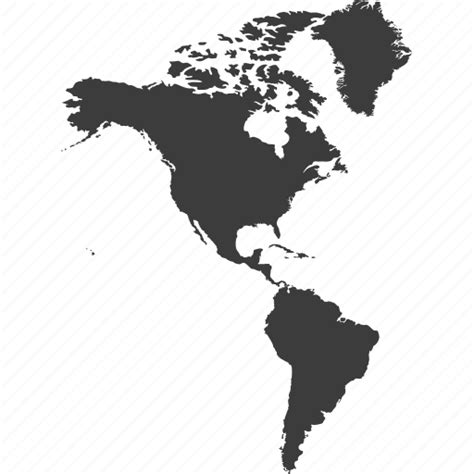 America Continent Continents Countries Country Location Map Icon