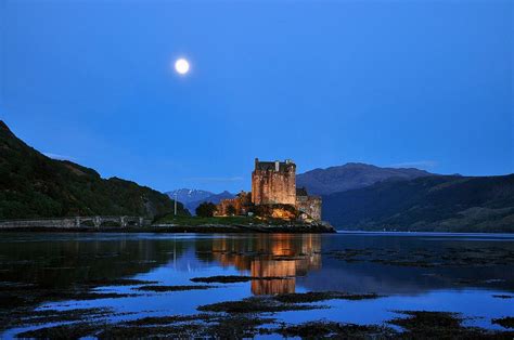 Moonlight Castle Eilean Donan Photo