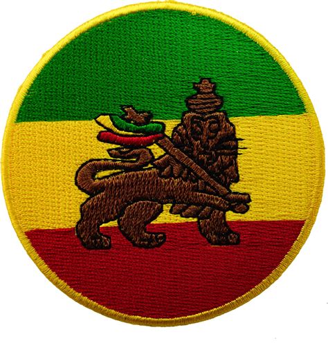 Rasta Lion Of Judah Rastafarian Flag Colors Iron Or Sew On