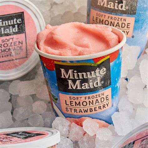 Minute Maid 12 Oz Soft Frozen Strawberry Lemonade Cup 12case In