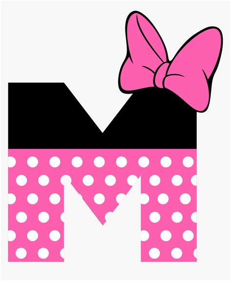 Letter M Minnie Mouse Hd Png Download Minnie Para Imprimir Letras De Mickey Mouse