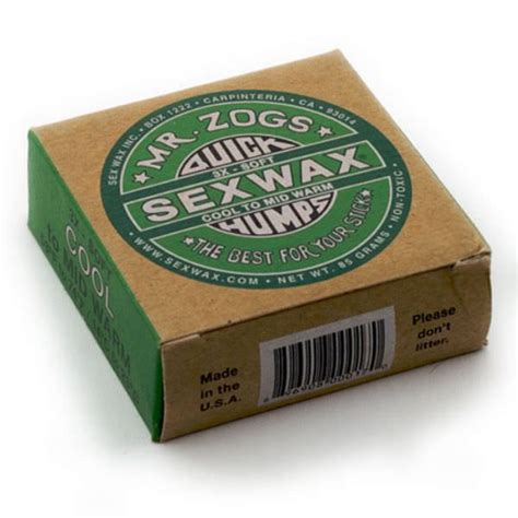 1 Bar Mr Zoggs Sex Wax Cool Water Surfboard Wax