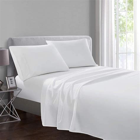 Yorkshire Bedding Flat Sheet 100 Egyptian Cotton White Bed Sheets