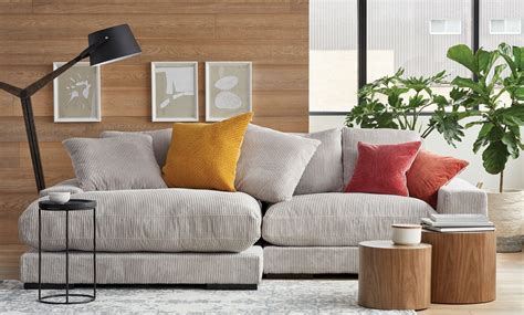 Plunge Reversible Corduroy Sectional Sofa Must Société