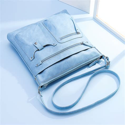 Brenice Women Faux Leather Multi Pocket Shoulder Bag Handbag