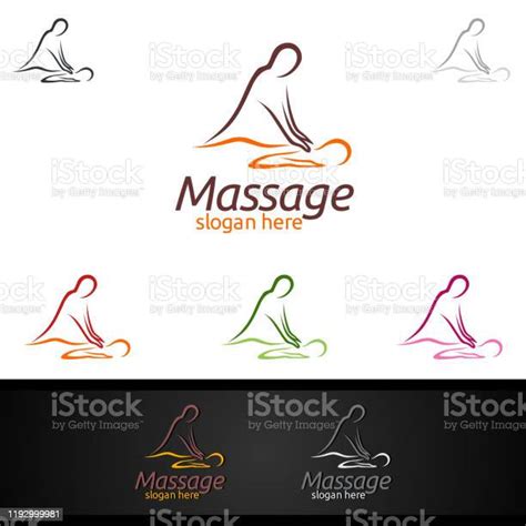 Vetores De Símbolo Da Massagem E Mais Imagens De Massagear Massagear Logotipo Massagista