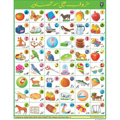 Urdu Alphabet Chart Size 55 X 70 Cms At Rs 6000 Teaching Charts Id