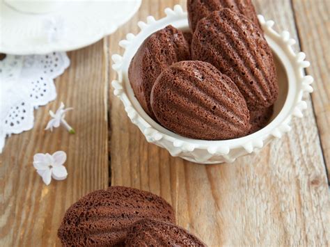 Madeleines au chocolat au lait Recette de Madeleines au chocolat au