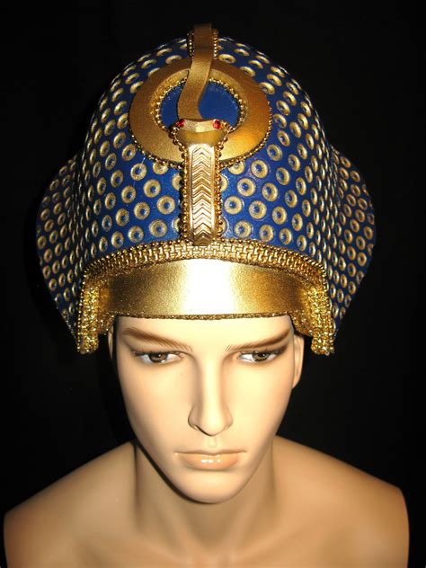 Khepresh Headdress Egyptian Male Crown Egyptian Crown Etsy