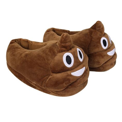 Buy Oliasports Emoji Slippers Poop Plush Cotton Slipper At