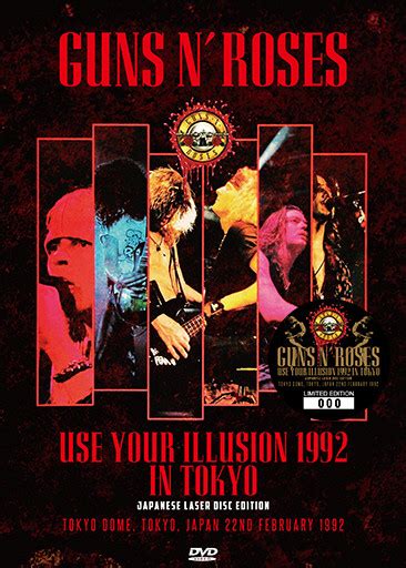 Guns N Roses Use Your Illusion 1992 In Tokyo Japanese Laser Disc