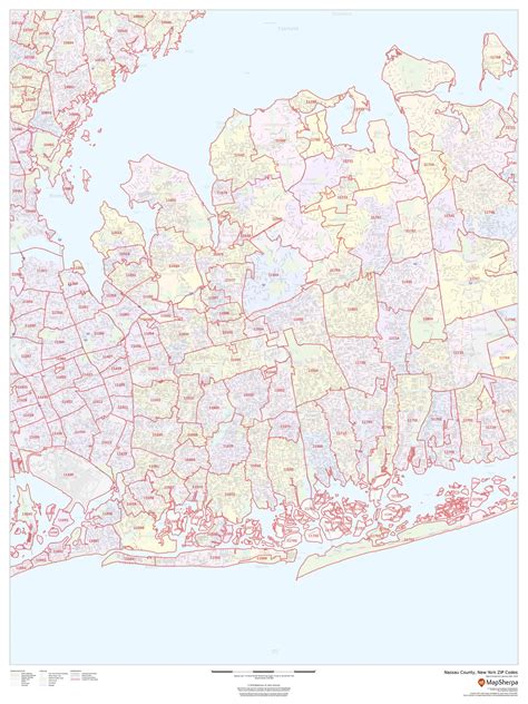 Nassau County Zip Code Map New York