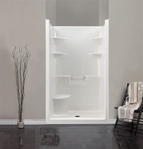 Mirolin Melrose 4 1 Piece Acrylic Shower Stall With Seat The Home