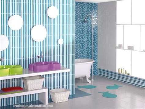 20 Formas De Decorar Baños Infantiles Divertidos Blue Bathrooms Designs