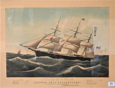 Nathaniel Currier Chipper Ship Dreadnought 1854 Mutualart