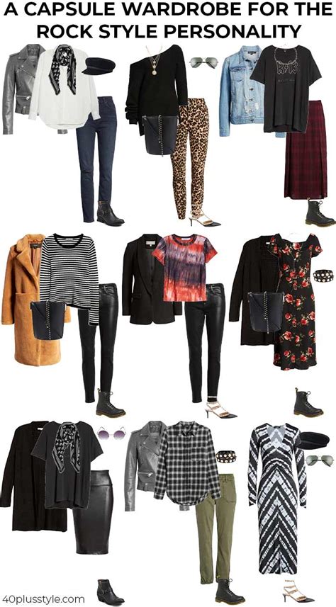 Rock Style Style Guide And Capsule Wardrobe For The Rock Style