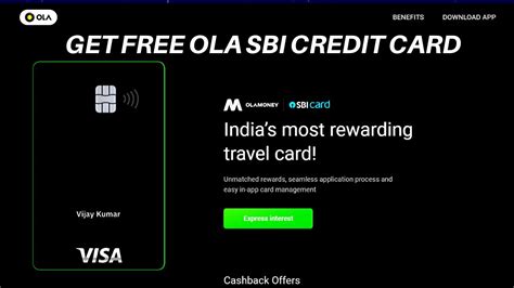 Here you may to know how to get money on credit card. Get Ola Money SBI Credit Card For Free - How to Apply For Credit Card - YouTube