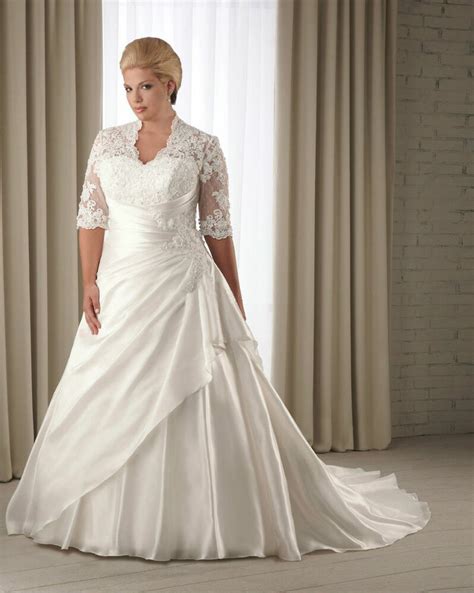 Are you looking for something that's not too dressy, but will still make a bold statement at your next casual gathering? Half Sleeve Wedding Dress Bridal Gown Custom Plus Size 14 ...