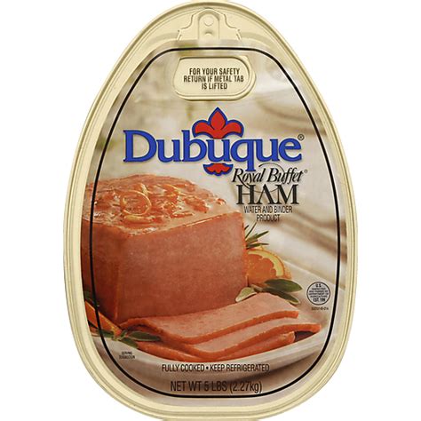 Dubuque Royal Buffet Ham 5 Lb Pull Top Can Boneless Hams Festival