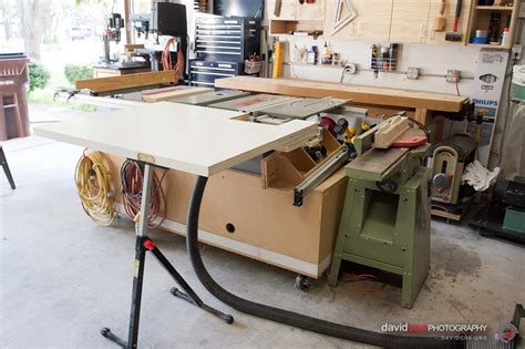 Folding Outfeed Table For Ryobi Bt3000 Tablesaw David Cox Woodworks