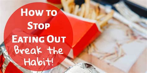 That's exactly what i'm going to show you today… how to stop eating fast food, and at the same time how to start eating healthy and losing weight! How to Stop Eating Out - Break the Habit! - The (mostly ...