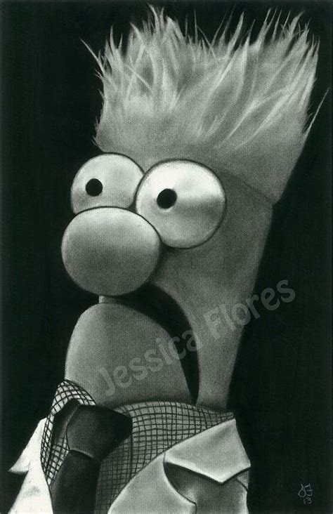 The Muppets Beaker Charcoal Drawing 11 X 17 Art By Brokedrawers 1000