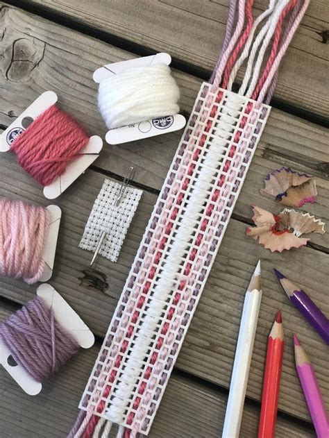Diy Plastic Canvas Bookmark Beginner Sewing Kit For Children Easy Craft