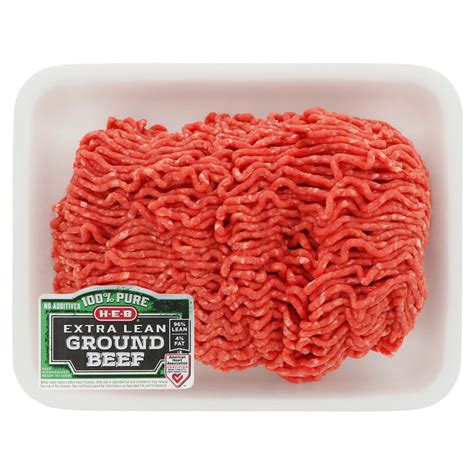 H E B Ground Beef Extra Lean Value Pack 96 Lean Shop Beef At H E B
