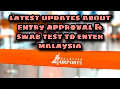 Ensure your food hygiene and enhance your food security! Malaysia Entry Approvals & Swab Test Procedures For ...