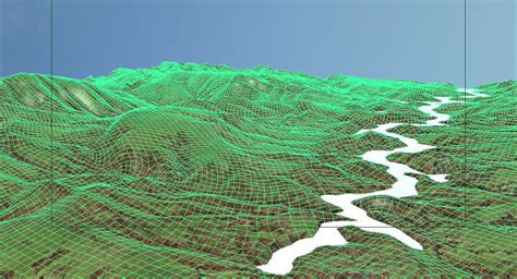 3d Model Mountain Terrain Vr Ar Low Poly Cgtrader