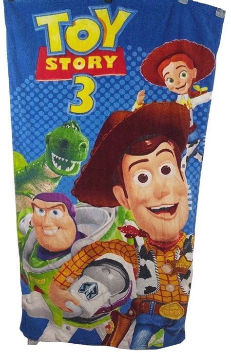 Disney Toy Story Beach Towel Woody Buzz Lightyear Jessie Character Print Ubicaciondepersonas