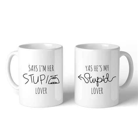 drink and barware cute mugs for women and couples 5 matching coffee cups cute mug set kitchen