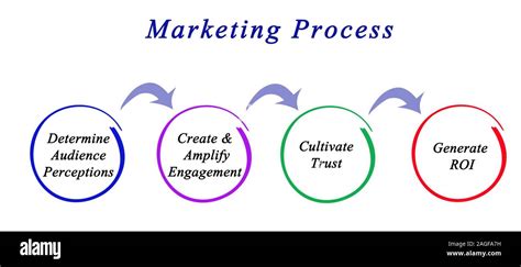 Diagram Of Marketing Process Stock Photo Alamy