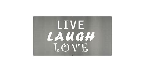 4″x8″ Live Laugh Love Graphic Tile Metal Signs And Your Designs