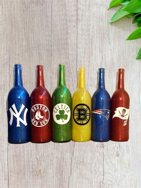 Sports Wine Bottles Patriots Wine Bottle Celtics Wine Etsy