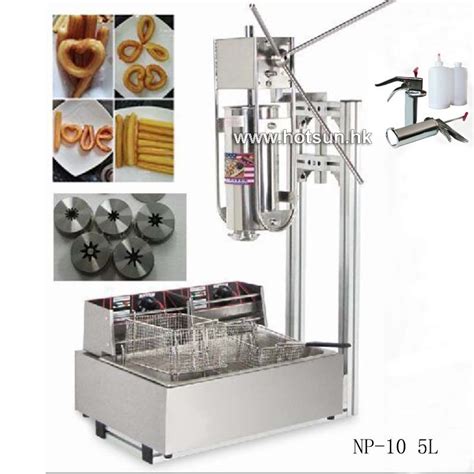 Free Shipping 5l Commercial Vertical Manual Churreras Churros Machine W