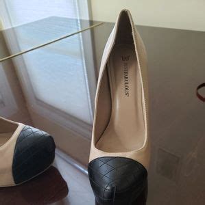 JustFab Shoes Just Fab Nude And Black Pumps Poshmark