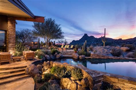Luxury Homes 45m Scottsdale Mansion Has Copper Roof
