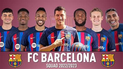 Fc Barcelona Line Up 202223