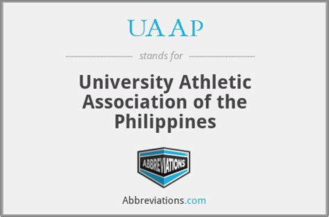 Uaap University Athletic Association Of The Philippines