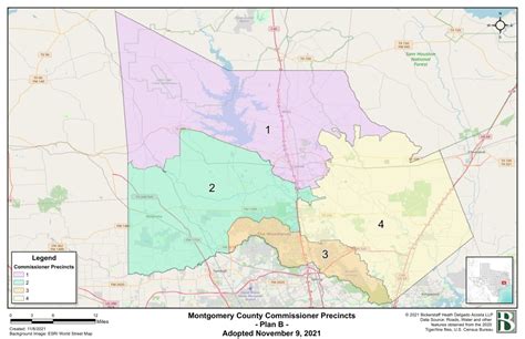 Montgomery County Approves New Commissioner Precinct Maps Before Nov