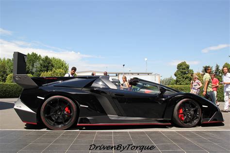 Black Lamborghini Veneno Roadster At Lamborghini Factory Gtspirit